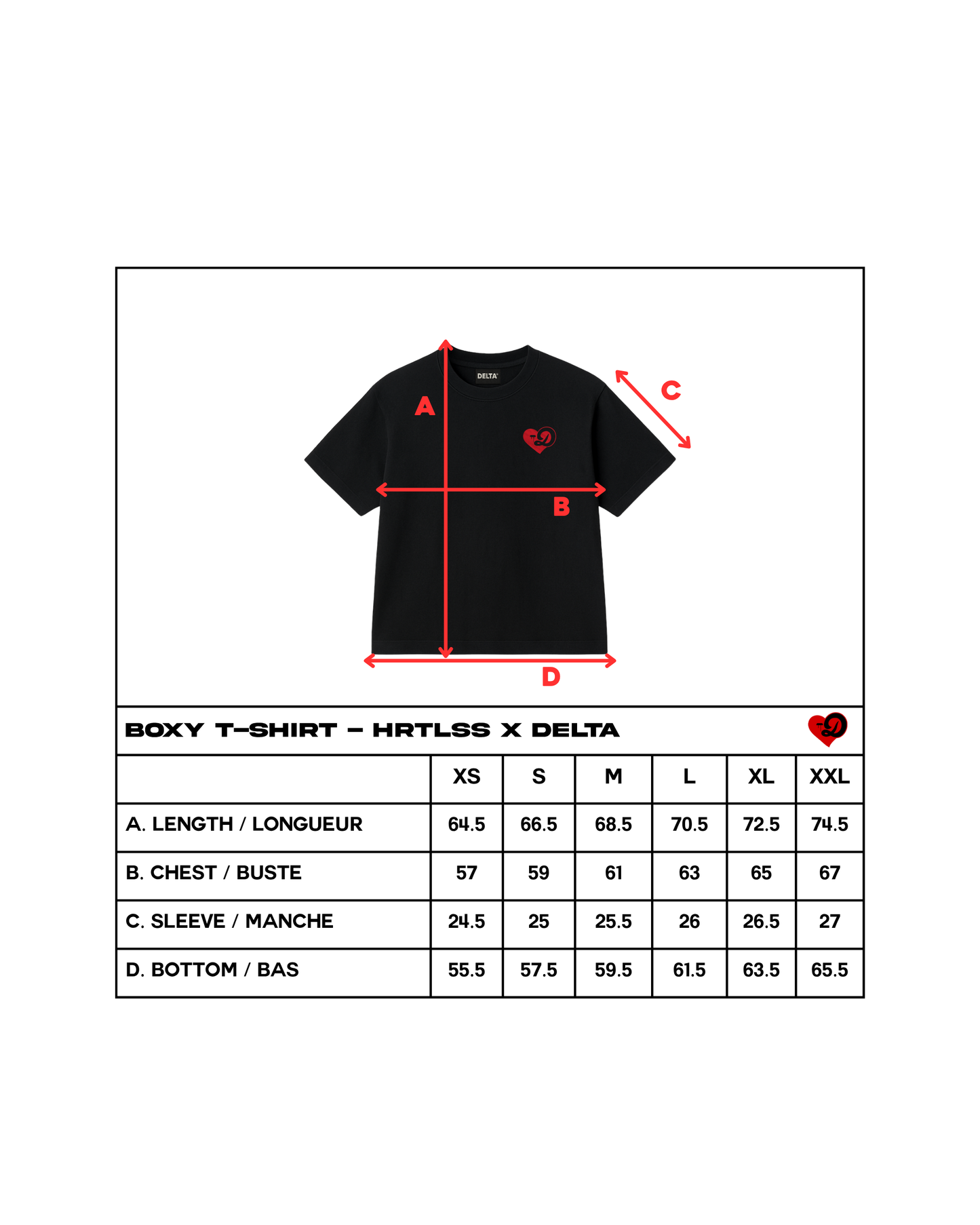 BOXY T-SHIRT - HRTLSS X DELTA
