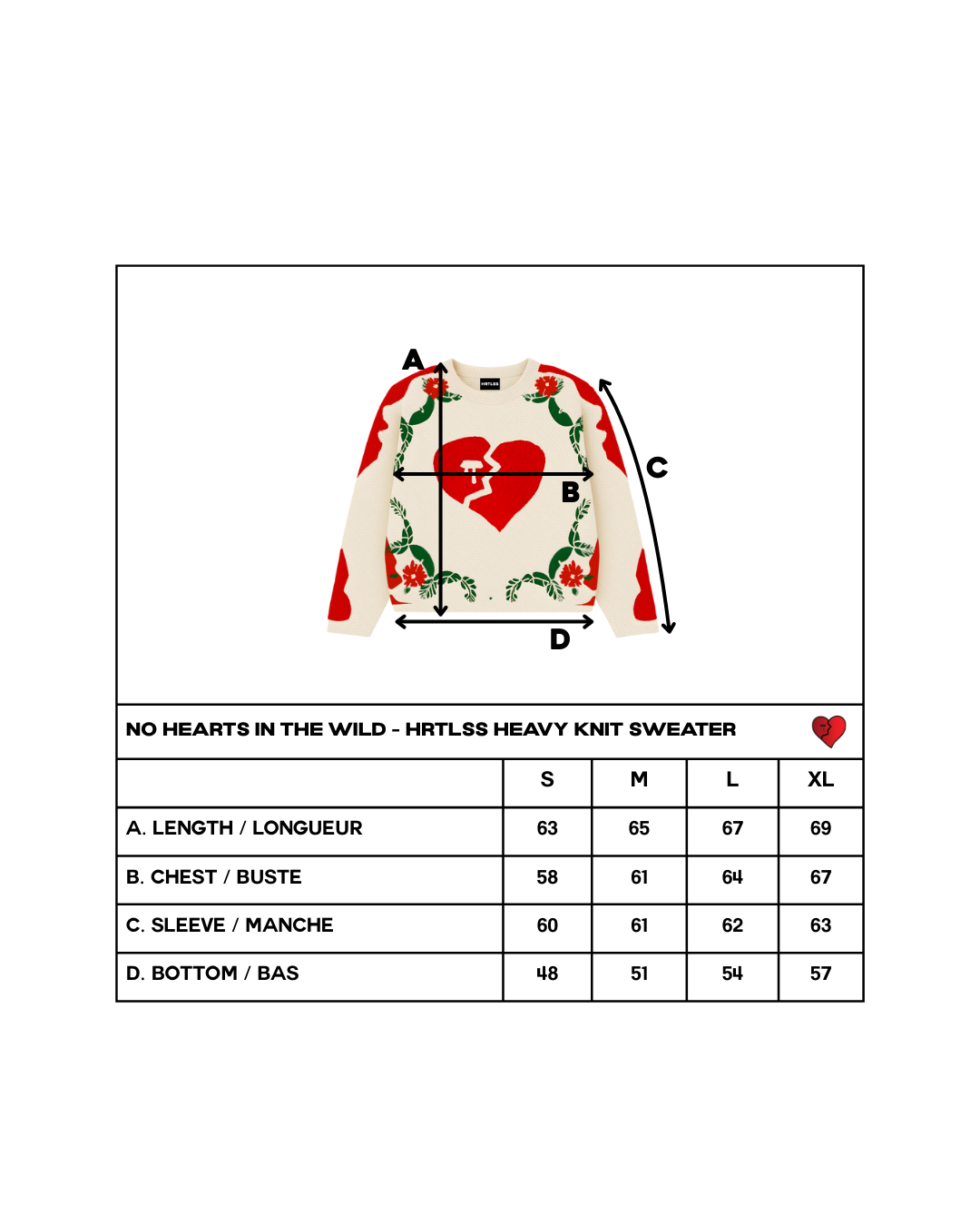 NO HEARTS IN THE WILD - HEAVY KNIT SWEATER